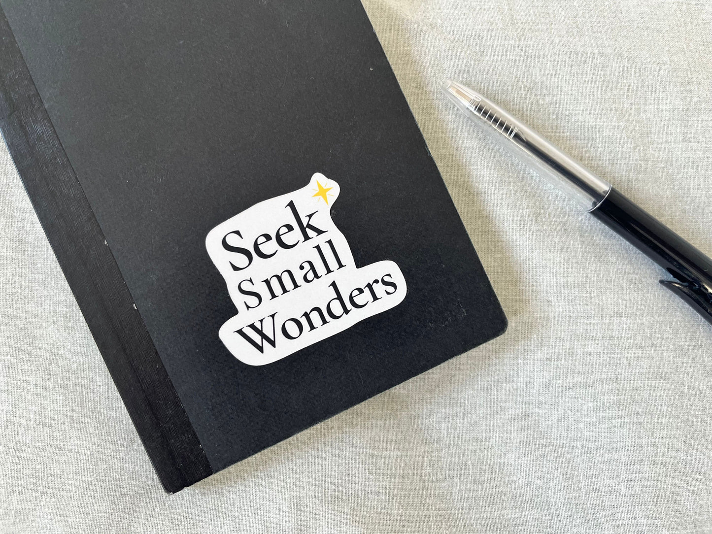 Seek Small Wonders vinyl sticker