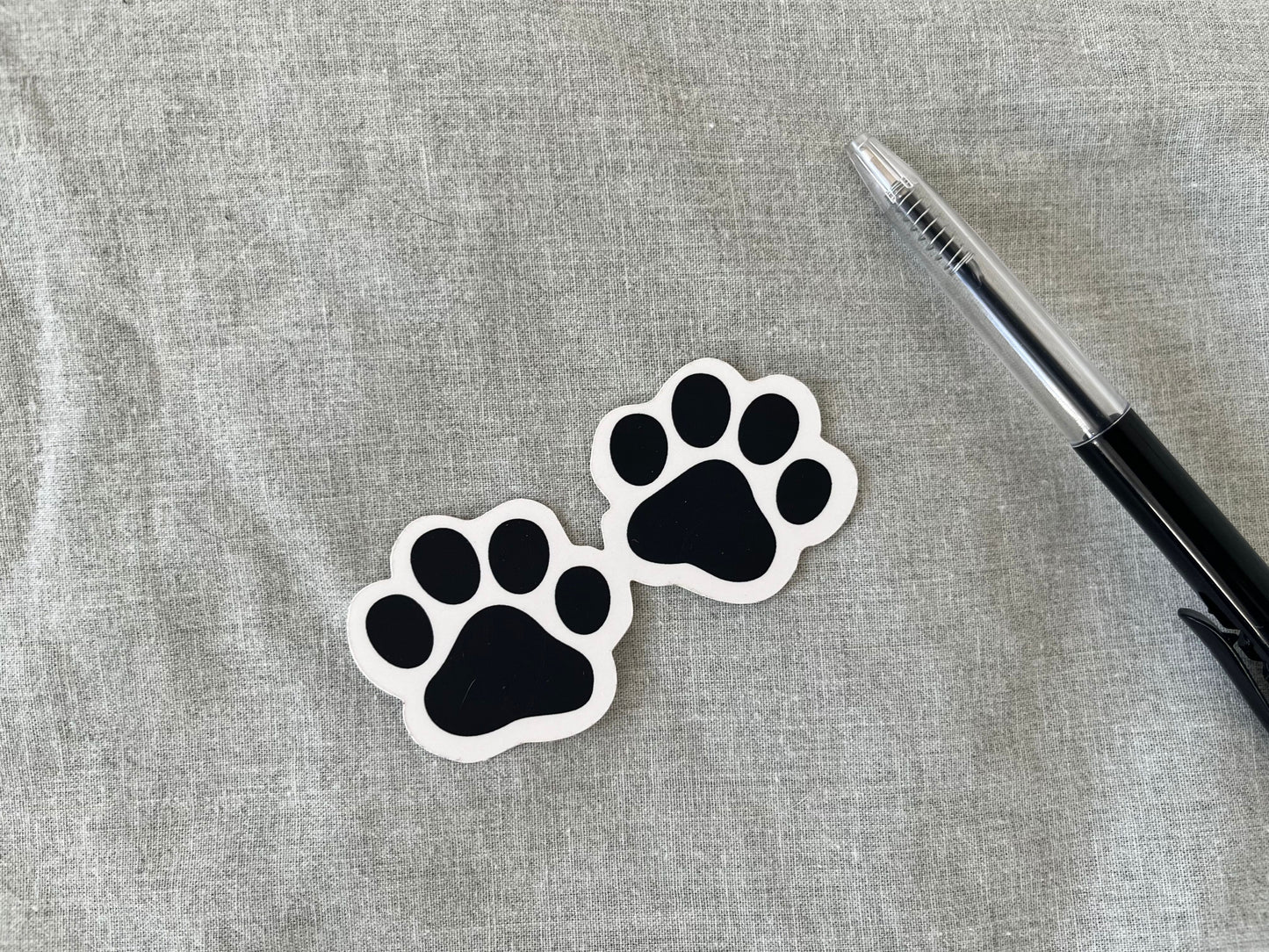 Cat Pawn Pair vinyl sticker