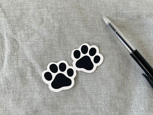 Cat Pawn Pair vinyl sticker